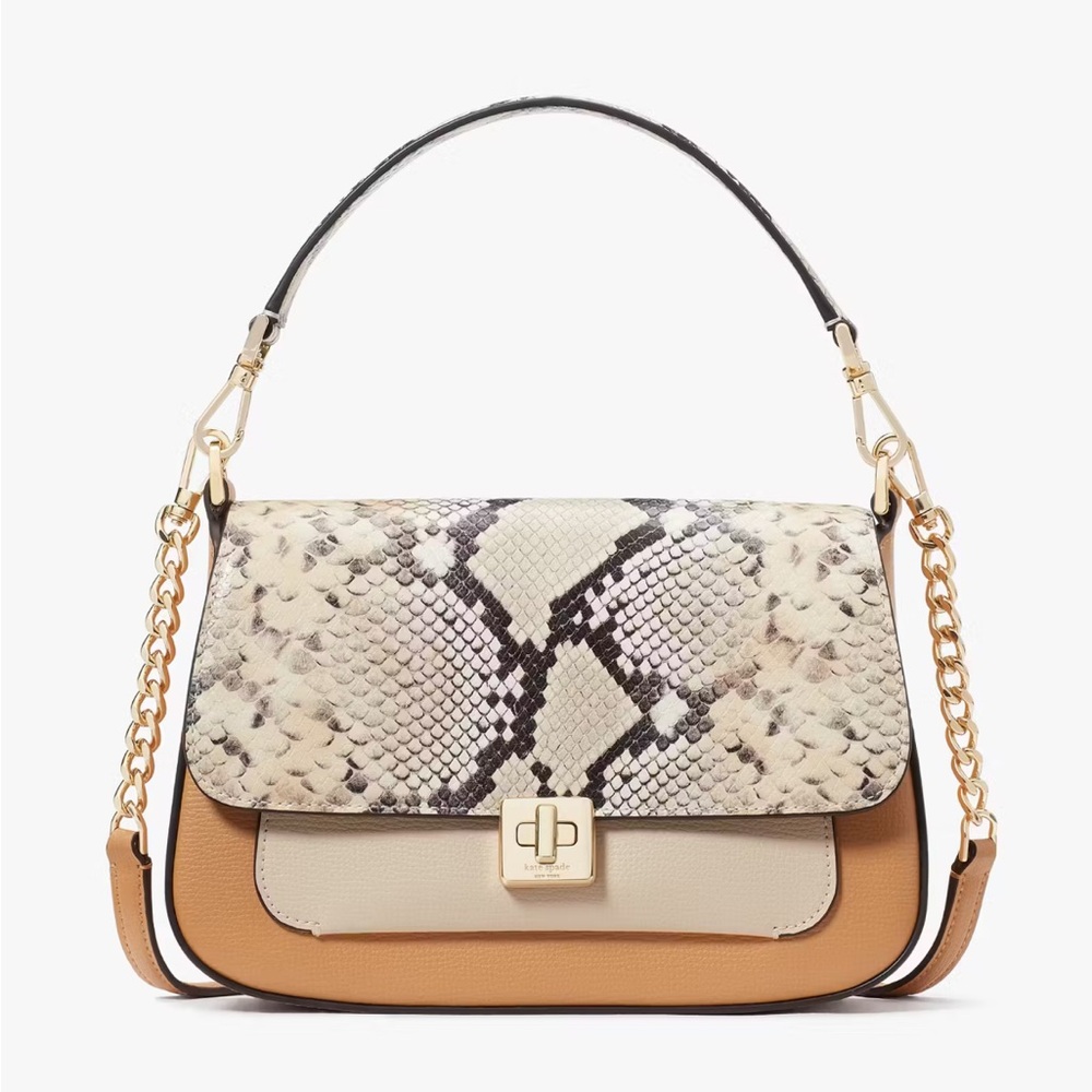Kate Spade Phoebe Snake Embossed Flap Crossbody NWOT
